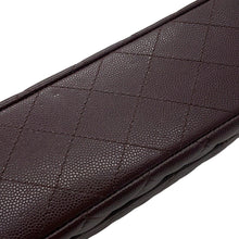 Load image into Gallery viewer, CHANEL Matelasse W flap WChainShoulder Bag BrownA01112 Caviar Leather Size 25