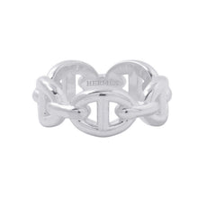 将图像加载到图库查看器中,HERMES Chaine d'Ancre Anchene Ring Size PM/51/#11 SV925
