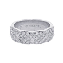 Load image into Gallery viewer, CHANEL Coco Crush Collection Diamond Ring Size Medium/55/#15J12093 18K White Gold