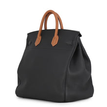 Load image into Gallery viewer, HERMES HAUT A COURROIES Tricolore Black/Gold/Blue Royal Togo Leather Size 40