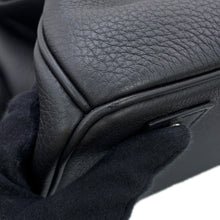 Load image into Gallery viewer, HERMES HAUT A COURROIES Tricolore Black/Gold/Blue Royal Togo Leather Size 40