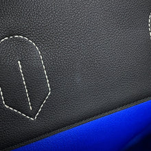 Load image into Gallery viewer, HERMES HAUT A COURROIES Tricolore Black/Gold/Blue Royal Togo Leather Size 40
