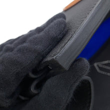 Load image into Gallery viewer, HERMES HAUT A COURROIES Tricolore Black/Gold/Blue Royal Togo Leather Size 40