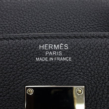 Load image into Gallery viewer, HERMES HAUT A COURROIES Tricolore Black/Gold/Blue Royal Togo Leather Size 40