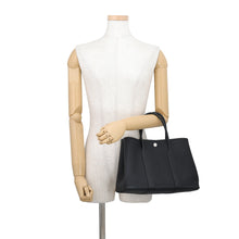 Load image into Gallery viewer, HERMES Garden Party Black Negonda Leather Size TPM