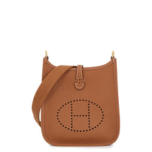 Load image into Gallery viewer, HERMES Evelyne Long Gold Taurillon Clemence Size TPM