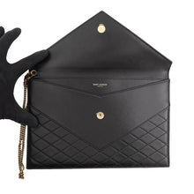 将图像加载到图库查看器中,SAINT LAURENT PARIS Gabby Clutch Bag Black6855961EL071000 Lambskin