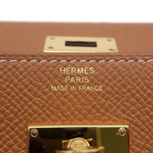 Load image into Gallery viewer, HERMES Kelly wallet long to go Gold Epsom