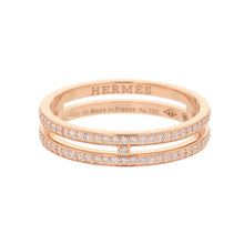 Load image into Gallery viewer, HERMES Ariane Ring Size PM/50/#10H119699B 18K Pink Gold