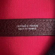 将图像加载到图库查看器中,HERMES Garden Party Rose Extreme/Bordeaux Toile Officier Negonda Leather Size PM