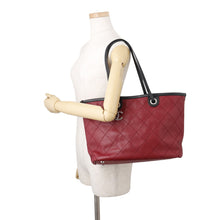 Load image into Gallery viewer, CHANEL On the Road Tote Bag Bordeaux/BlackA92211 Caviar Leather