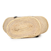 Load image into Gallery viewer, LOEWE Basket Bag Natural/Black Raffia Leather Size Large