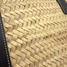 Load image into Gallery viewer, LOEWE Basket Bag Natural/Black Raffia Leather Size Large