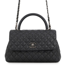 Load image into Gallery viewer, CHANEL Coco Handle Matelasse BlackA92991 Caviar Leather Size 29