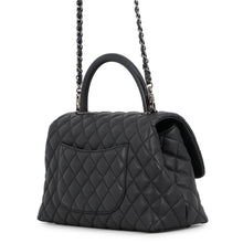 Load image into Gallery viewer, CHANEL Coco Handle Matelasse BlackA92991 Caviar Leather Size 29