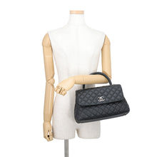 Load image into Gallery viewer, CHANEL Coco Handle Matelasse BlackA92991 Caviar Leather Size 29