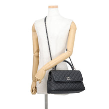 Load image into Gallery viewer, CHANEL Coco Handle Matelasse BlackA92991 Caviar Leather Size 29