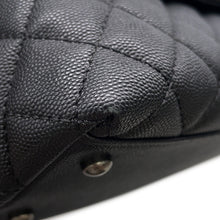 Load image into Gallery viewer, CHANEL Coco Handle Matelasse BlackA92991 Caviar Leather Size 29