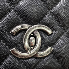 Load image into Gallery viewer, CHANEL Coco Handle Matelasse BlackA92991 Caviar Leather Size 29