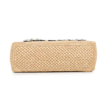 将图像加载到图库查看器中,LOEWE font tote NaturalALF1V46X12 2123 Raffia Leather Bijoux Size Mini