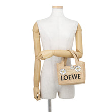 将图像加载到图库查看器中,LOEWE font tote NaturalALF1V46X12 2123 Raffia Leather Bijoux Size Mini