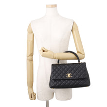 Load image into Gallery viewer, CHANEL Coco handle BlackA92991 Caviar Leather Size 29