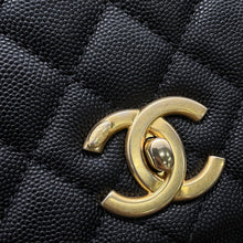Load image into Gallery viewer, CHANEL Coco handle BlackA92991 Caviar Leather Size 29