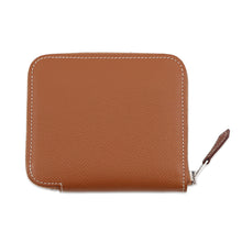 Load image into Gallery viewer, HERMES Azap compact silk in Gold Epsom