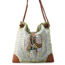 Load image into Gallery viewer, HERMES Silky City Champion Tiger Fururi Multicolor Silk Swift Leather Size PM