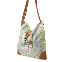 Load image into Gallery viewer, HERMES Silky City Champion Tiger Fururi Multicolor Silk Swift Leather Size PM
