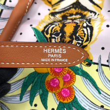 Load image into Gallery viewer, HERMES Silky City Champion Tiger Fururi Multicolor Silk Swift Leather Size PM