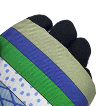 Load image into Gallery viewer, HERMES Twilly Grand Theater Nouveau Blue Gacier/Green/White Silk100%