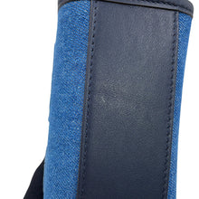 将图像加载到图库查看器中,JIMMY CHOO Mini tote Blue/Navy Canvas Leather