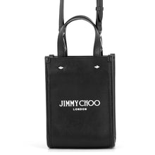 Load image into Gallery viewer, JIMMY CHOO North South Tote Bag BlackMININSTOTEANR Smooth Calf Leather Size Mini