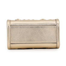 将图像加载到图库查看器中,JIMMY CHOO N/S Tote Star GoldMININSTOTEAUR Calf Leather Rhinestone Size Mini