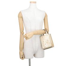 将图像加载到图库查看器中,JIMMY CHOO N/S Tote Star GoldMININSTOTEAUR Calf Leather Rhinestone Size Mini