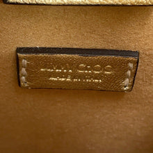 将图像加载到图库查看器中,JIMMY CHOO N/S Tote Star GoldMININSTOTEAUR Calf Leather Rhinestone Size Mini