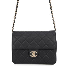Load image into Gallery viewer, CHANEL Matelasse Flap ChainShoulder Bag BlackAS3003 Caviar Leather Size Small