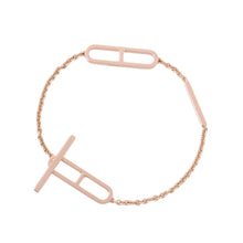 将图像加载到图库查看器中,HERMES Ever Chaine d'Ancre Bracelet Size ST 18K Pink Gold