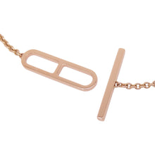 将图像加载到图库查看器中,HERMES Ever Chaine d'Ancre Bracelet Size ST 18K Pink Gold