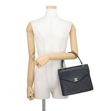 Load image into Gallery viewer, CHANEL V-flap handbag Black Caviar Leather