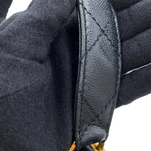 Load image into Gallery viewer, CHANEL V-flap handbag Black Caviar Leather