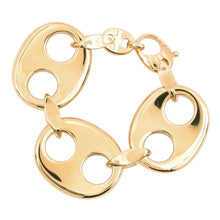 Load image into Gallery viewer, GUCCI Marine Bracelet Size L Gold Plated