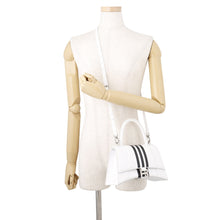 将图像加载到图库查看器中,BALENCIAGA Adidas Collaboration Hourglass 2-Way Handbag White/Black593546 Leather Size Small
