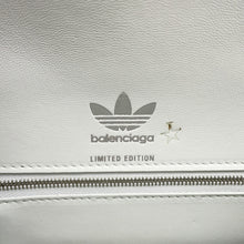 将图像加载到图库查看器中,BALENCIAGA Adidas Collaboration Hourglass 2-Way Handbag White/Black593546 Leather Size Small