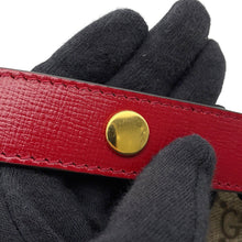 将图像加载到图库查看器中,GUCCI Horsebit 1955 Medium Shoulder Bag Beige/Red602204 GG Supreme