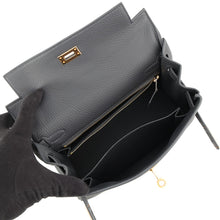 将图像加载到图库查看器中,HERMES Kelly Retourne Ardoise Togo Leather Size 25