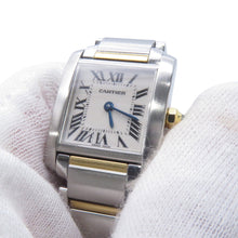 将图像加载到图库查看器中,CARTIER Tank Francaise SM H25mm×W20mm Stainless Steel White DialW51007Q4