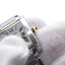 将图像加载到图库查看器中,CARTIER Tank Francaise SM H25mm×W20mm Stainless Steel White DialW51007Q4