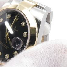 将图像加载到图库查看器中,ROLEX Datejust W41mm Stainless Steel K18YG Black Dial126303G